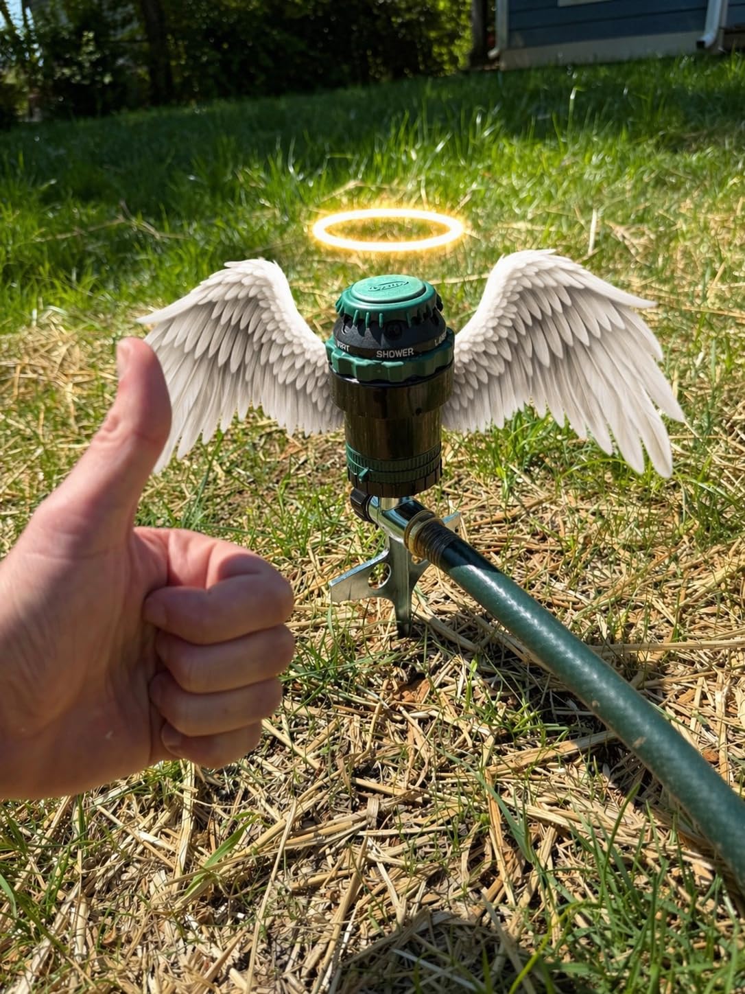 Orbit H2O-Six Gear-Drive Sprinkler on Metal T-Spike - Customizable Lawn Watering Coverage - Multi-Pattern Rotating Head with Adjustable Spray Range - Durable Outdoor Yard Irrigation Sprinkler - 58573 | Customizable Lawn Watering Coverage, Multi-Pattern Rotating Head with Adjustable Spray Range for Durable Yard Irrigation customer photo 1