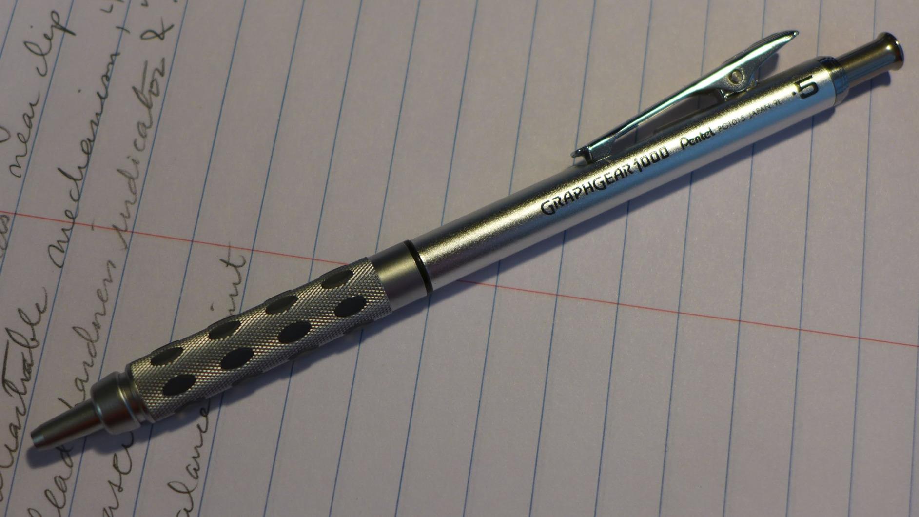 Pentel GraphGear 1000 Mechanical Pencil, (0.5mm) Point Size, Black Barrel, 1 Each (PG1015A) customer photo 1