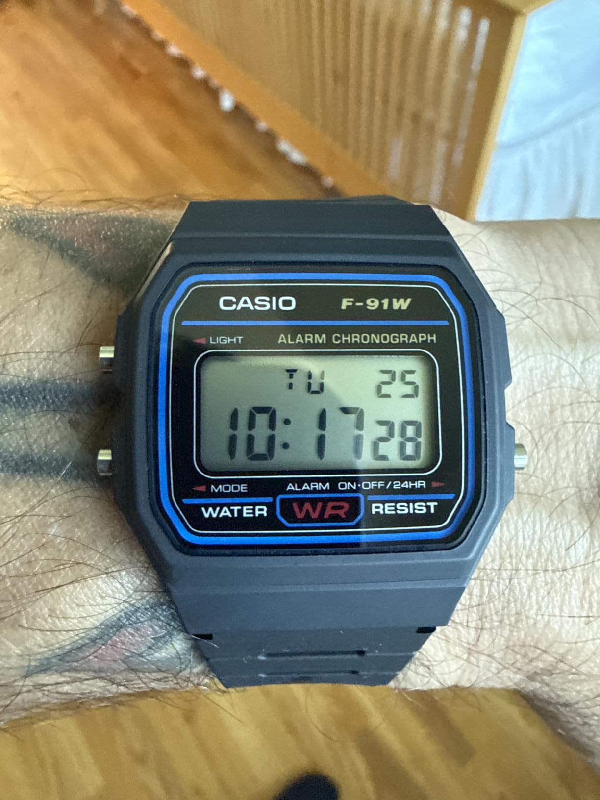 Casio F91W Series | Digital Watch | Water Resistant | LED Light | 1/100 SEC Stopwatch | Regular Time Keeping (HR, Min, SEC, PM, Date, Day) | Daily Alarm | Lightweight | 7 Year Battery customer photo 1