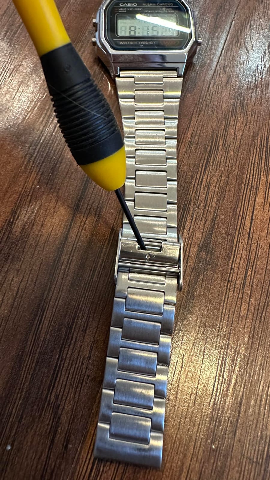 Casio A158WA Series | Unisex Digital Watch | Vintage | WR | 100 SEC Stop Watch | Daily Alarm | Regular Time Keeping: Hour, Minute, Second, PM, Date, Day | Led Light | 7 Yr Battery customer photo 1