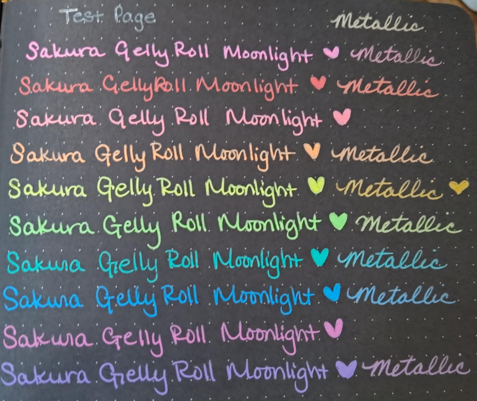 Sakura Gelly Roll Moonlight Pen Set, 1 mm Bold Tip, Assorted Colors, Pack of 10 customer photo 2