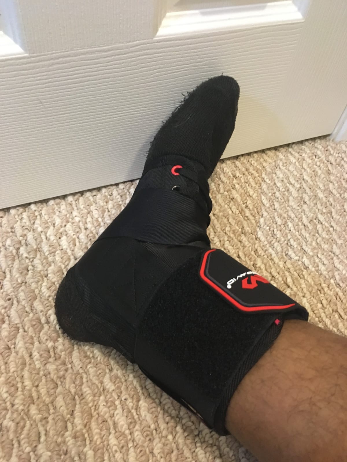 McDavid Lace-Up Ankle Brace for Men & Women, Ultralight Figure 8 Sprained Ankle Support with Side Stabilizers for Sports, Basketball, Soccer, Football, Volleyball, Running customer photo 1