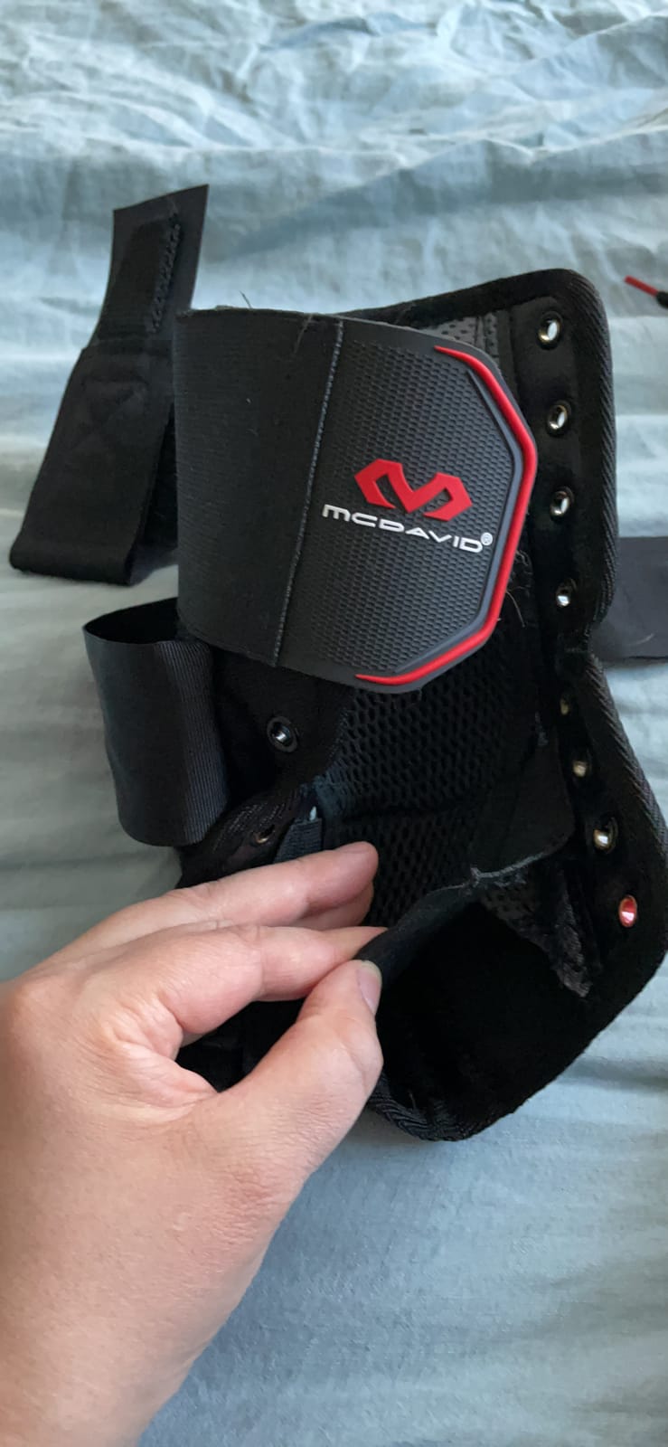 McDavid Lace-Up Ankle Brace for Men & Women, Ultralight Figure 8 Sprained Ankle Support with Side Stabilizers for Sports, Basketball, Soccer, Football, Volleyball, Running customer photo 2
