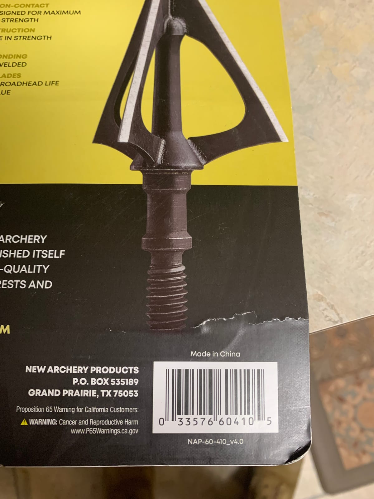 New Archery Products NAP Hellrazor Bow Big Game Hunting Solid Steel Fixed Blade 3 Pieces Broadhead Set customer photo 1