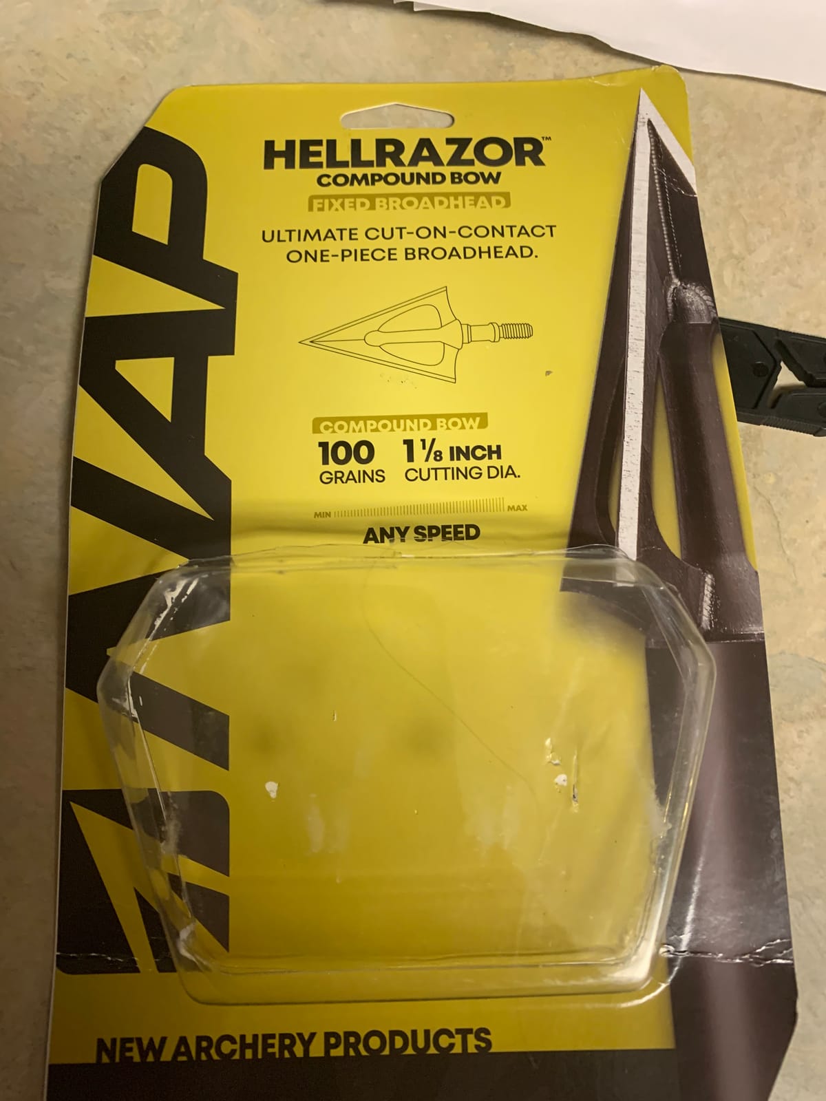New Archery Products NAP Hellrazor Bow Big Game Hunting Solid Steel Fixed Blade 3 Pieces Broadhead Set customer photo 2