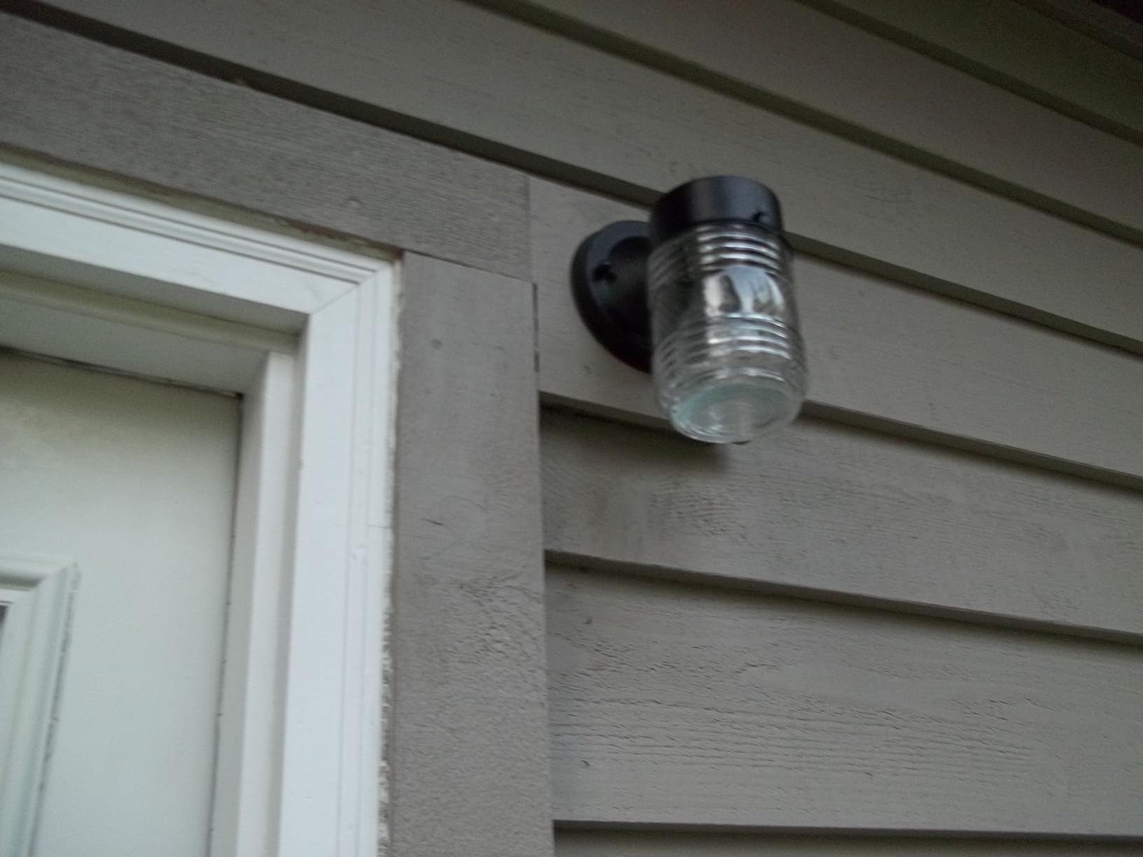 Design House Jelly Jar Outdoor Wall Light, Matte Black customer photo 2