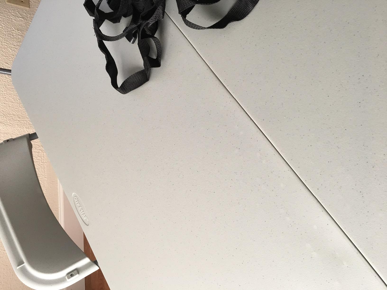 Office Star Resin 5-Piece Folding Square Table and Chair Set, Light Grey customer photo 1