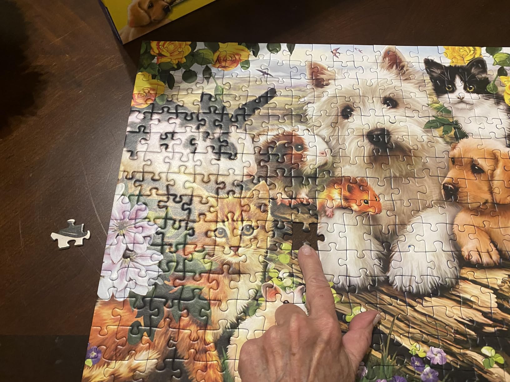 Ravensburger - Happy Animal Buddies - 300 Piece Jigsaw Puzzle - Exciting, Colorful Scene - Puppies, Kittens, Rabbits, and More - Premium Quality - Ideal Gift - Screen-Free Fun - Children Age 9+ customer photo 2