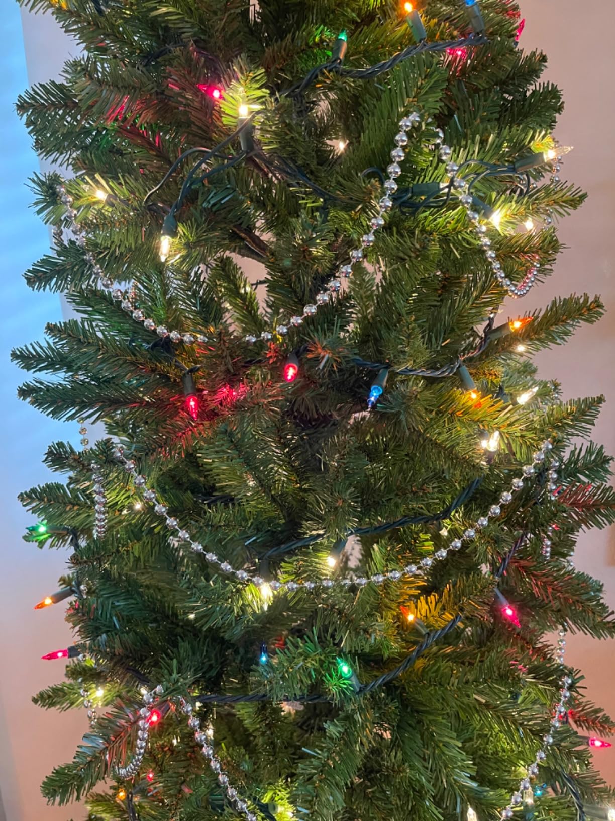National Tree Company 7ft Unlit Kingswood Fir Slim Christmas Tree customer photo 2
