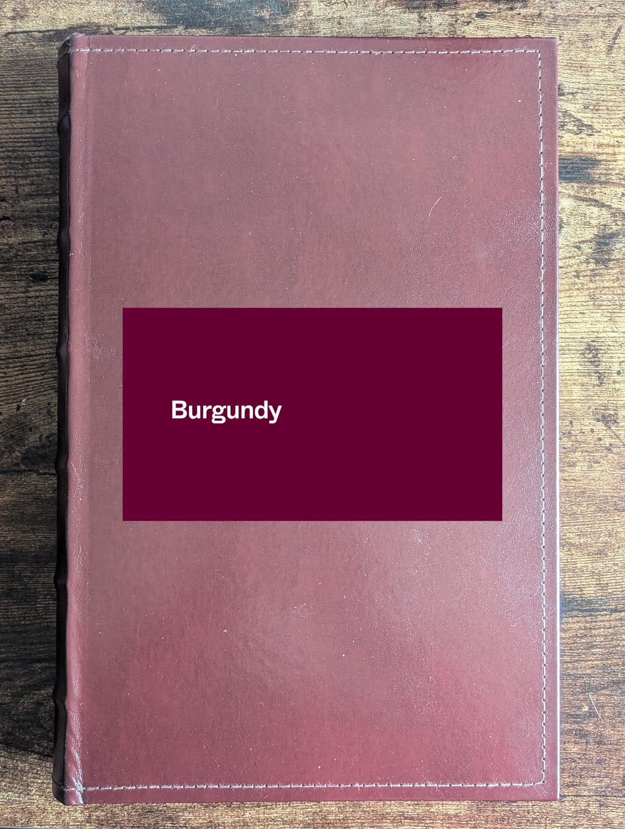 Pioneer Photo Albums Sewn Bonded Leather Bookbound 300 Pkt 4x6 Bi-Directional Photo Album, Burgundy customer photo 1