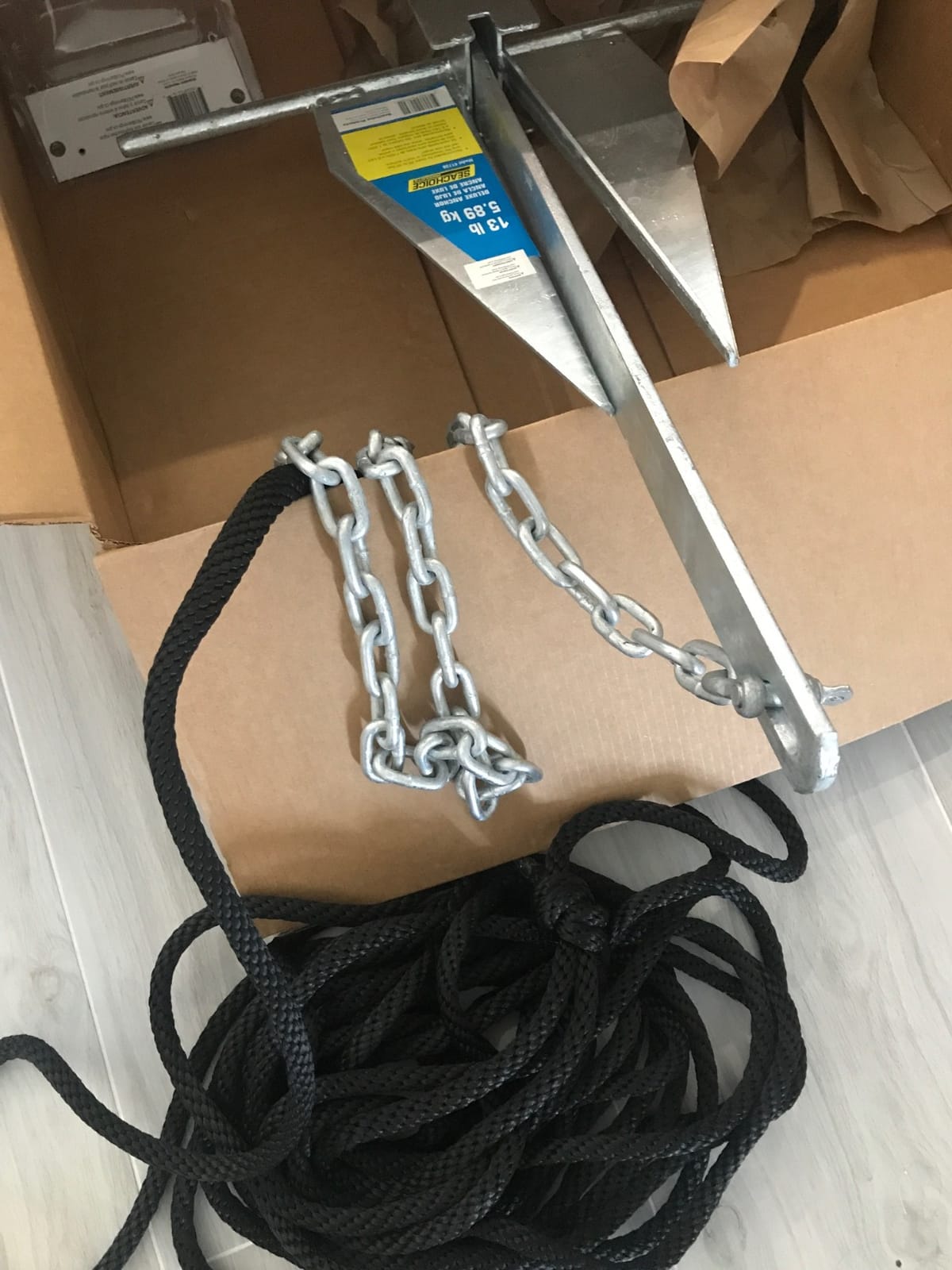 Seachoice Deluxe Anchor – Hot-Dipped Galvanized Steel – Multiple Sizes customer photo 2