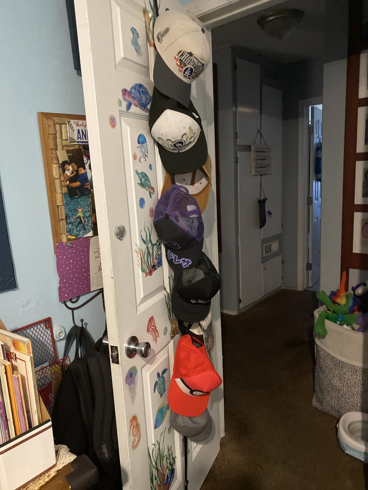 Perfect Curve CapRack Over-The-Door Hat Organizer for Baseball Caps, 2 Straps, Holds 18-36 Caps customer photo 1