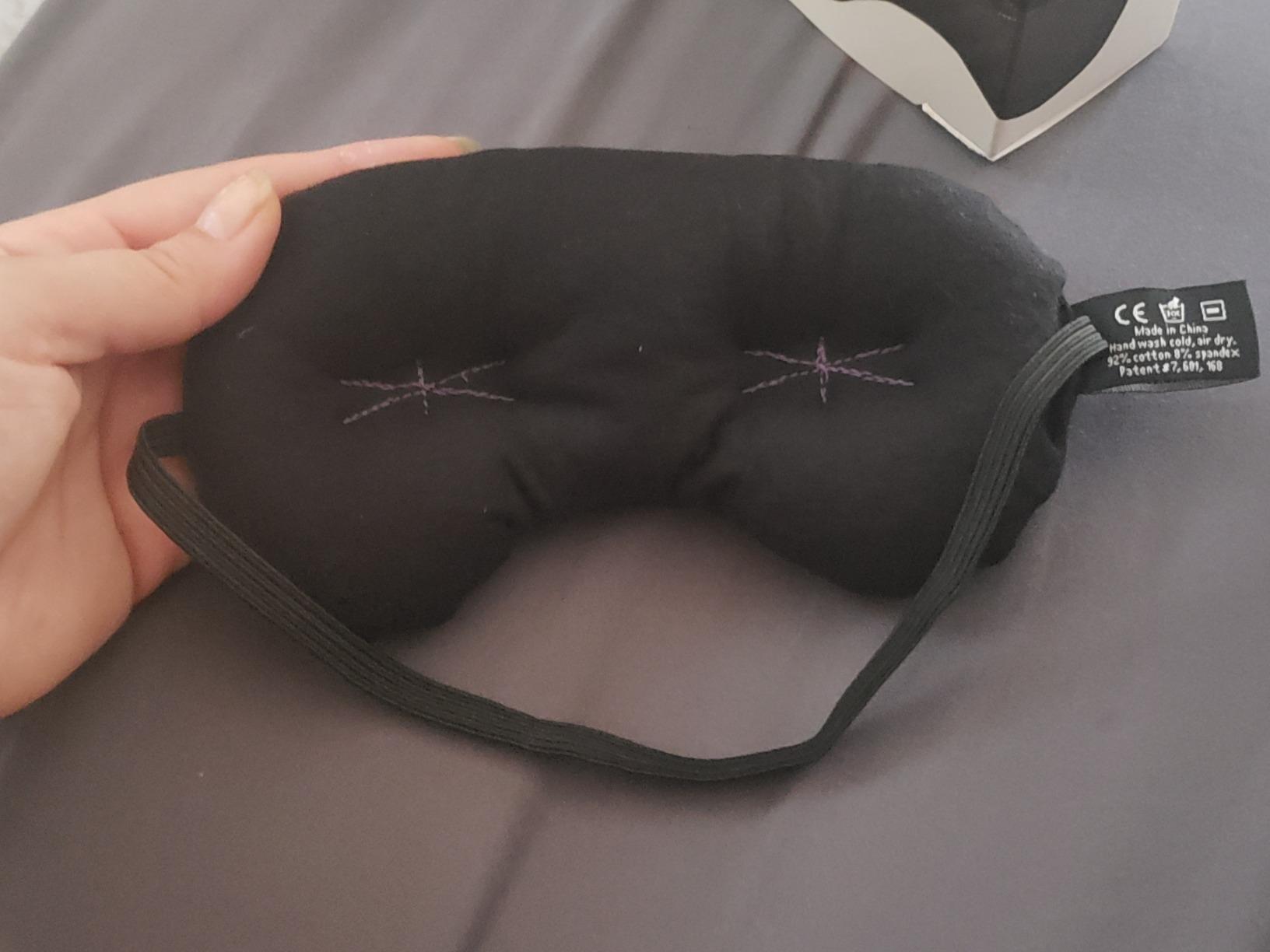 Brownmed Eye Pillow Compression Eye Mask, Cooling, Universal Fit, Black customer photo 1