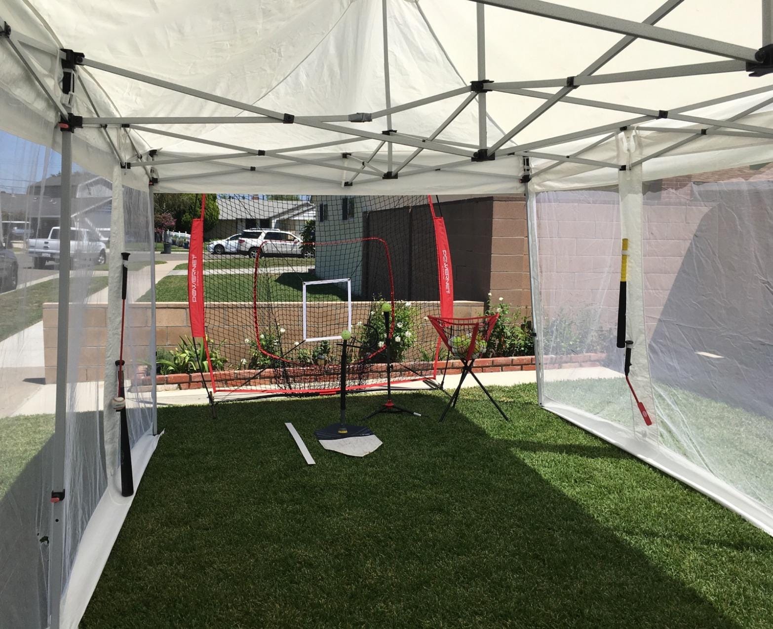 Personal Pitcher Pro Pitching Machine with 48 Small Golf Ball Size Balls | For Indoor/Outdoor Baseball or Softball Training | Curveballs, Sliders, Soft Toss, Fastballs with 4 Speed Settings customer photo 2