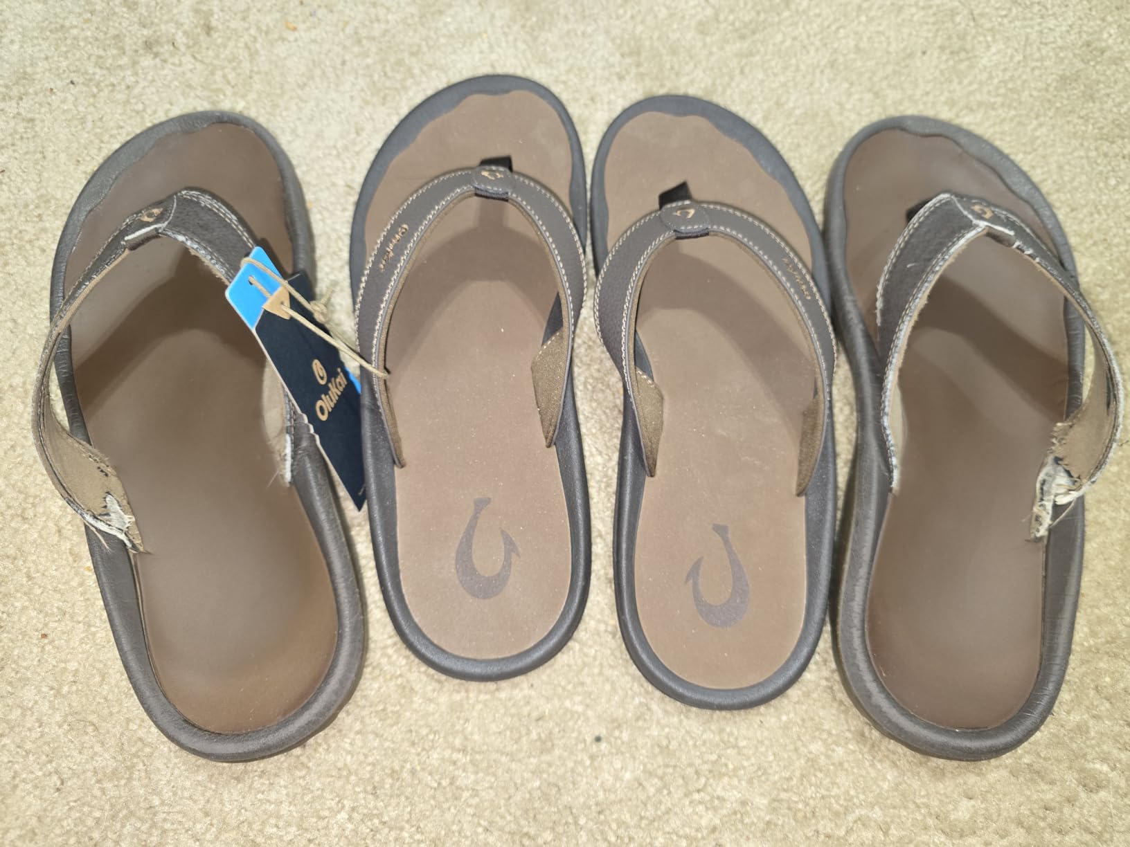 OluKai Ohana Men's Sandals, Water Resistant Flip Flops with Arch Support customer photo 1