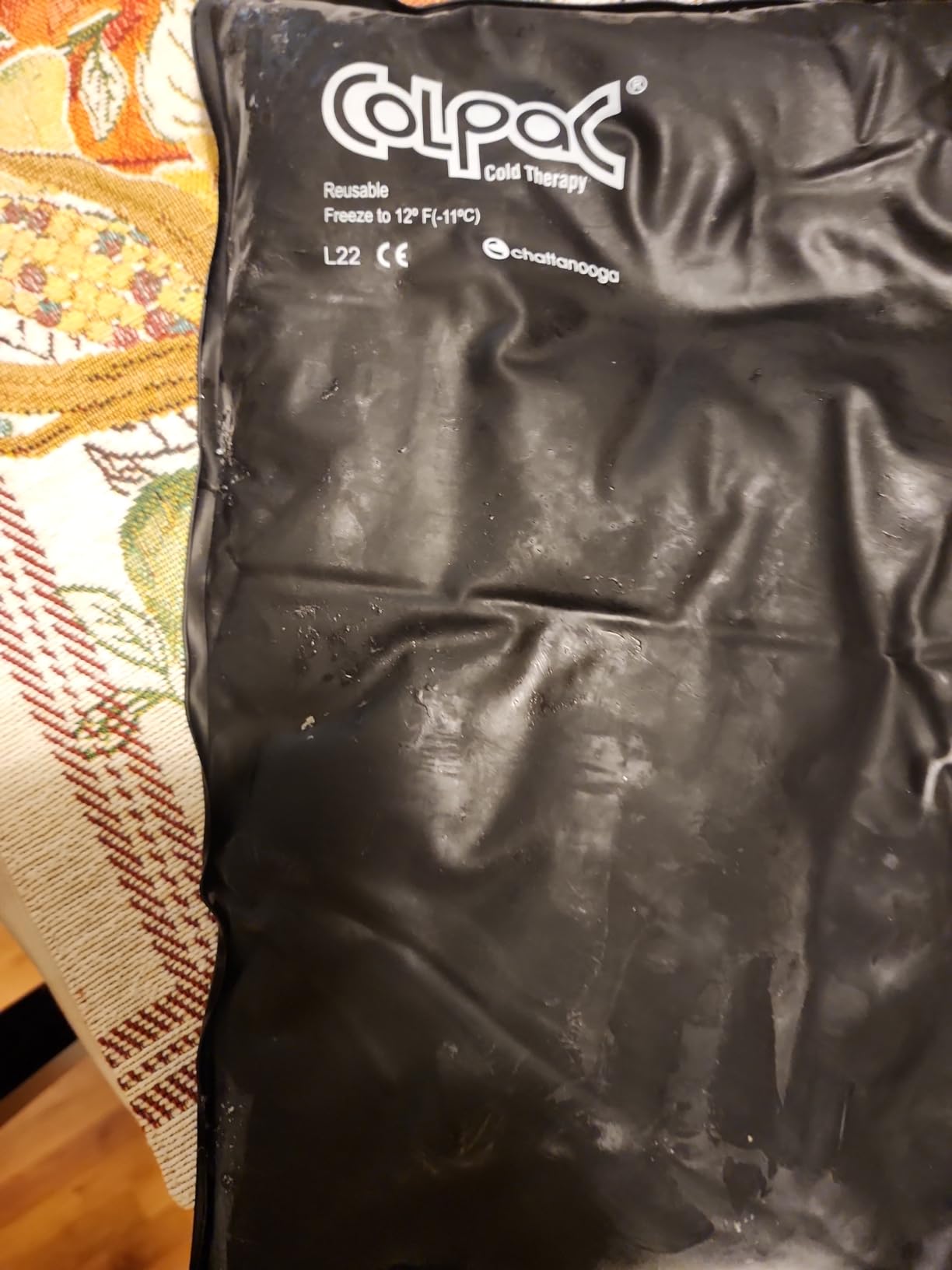 Chattanooga ColPac - Reusable Gel Ice Pack - Black Polyurethane - Standard - 10 in x 13.5 in - Cold Therapy - Knee, Arm, Elbow, Shoulder, Back - Aches, Swelling, Bruises, Sprains, Inflammation customer photo 1