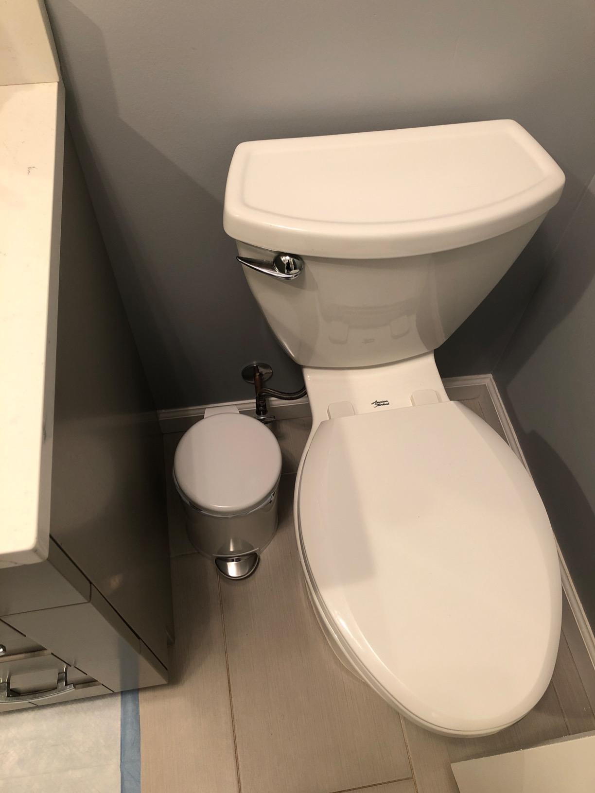 simplehuman Round Step Can, 4.5L / 1.2 Gallon Compact Bathroom Trash Can, 150,000-Step Pedal, Lid Shox® Silent Close, Removable Inner Bucket, Brushed Stainless Steel customer photo 2