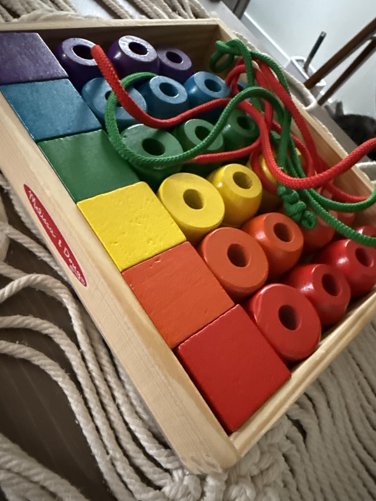 Melissa & Doug Primary Lacing Beads 33-Piece Montessori Toy Set customer photo 1
