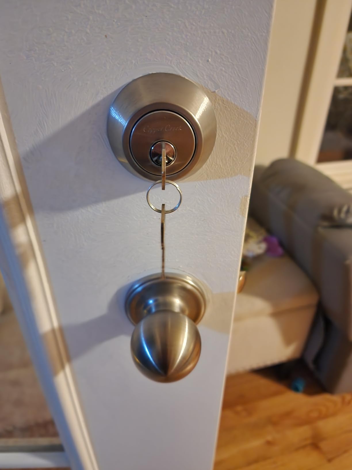 Copper Creek DB2410SS Single Cylinder Deadbolt, Standard Size, Satin Stainless customer photo 1