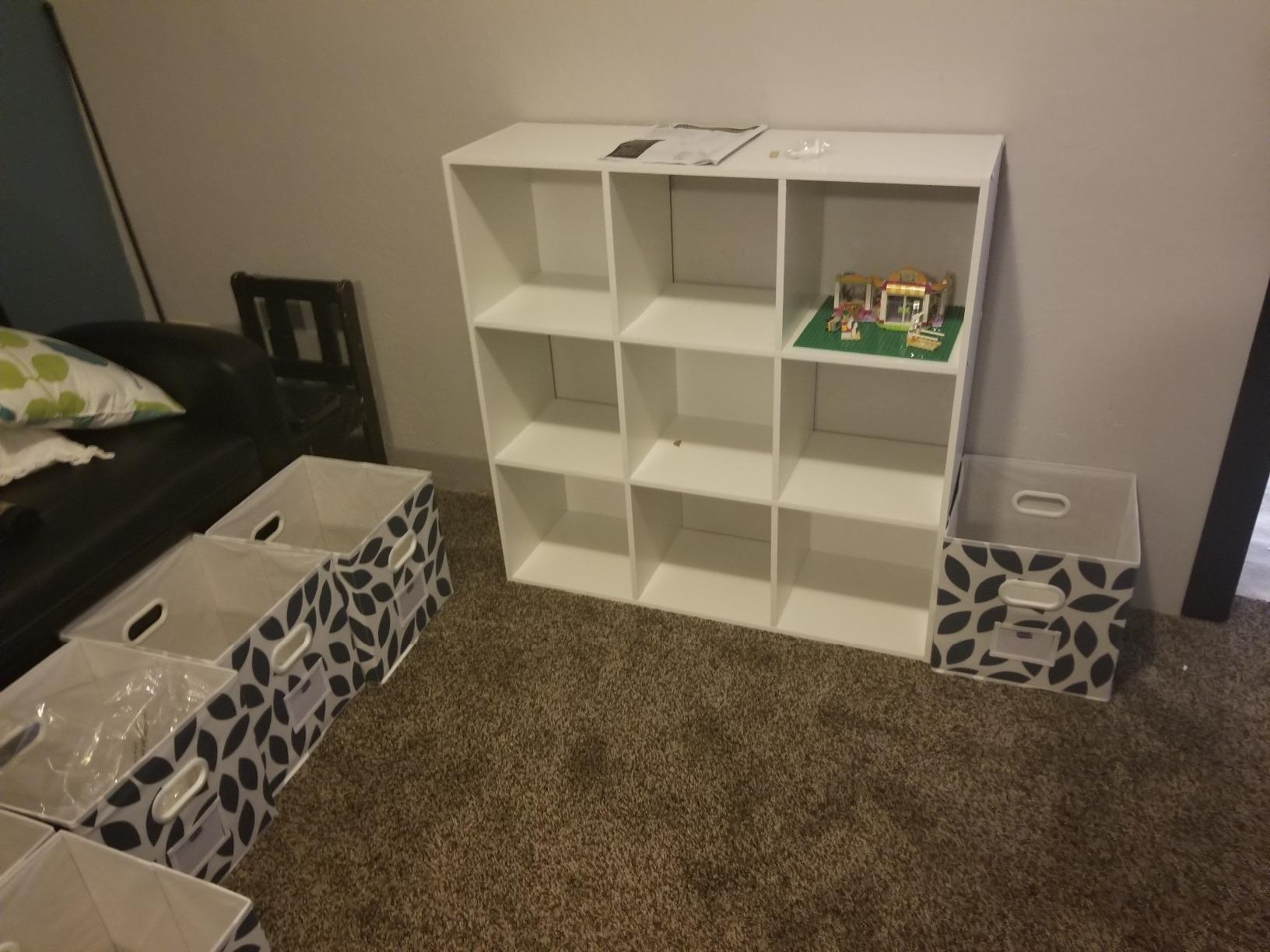 ClosetMaid Cubeicals 6 Cube Storage Shelf Organizer Bookshelf, Stackable, Vertical or Horizontal, Easy Assembly, Wood, White Finish customer photo 1