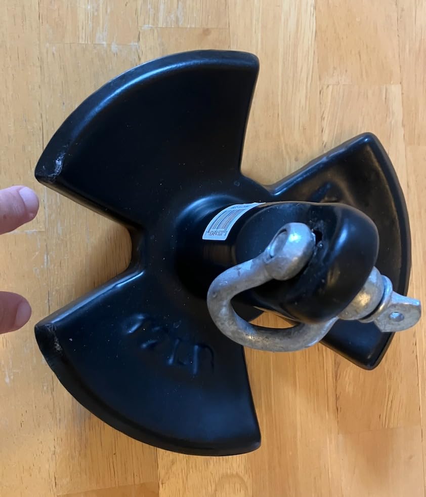 Seachoice River Anchor, Black Vinyl Coated Cast Iron, 12 Lbs. customer photo 2