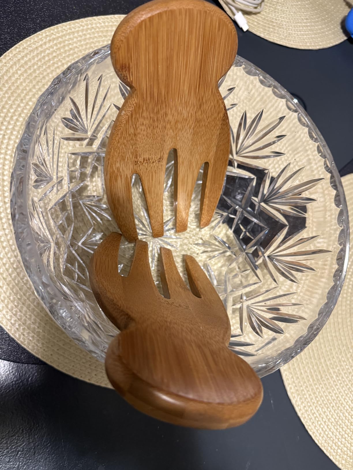 Totally Bamboo Salad Hands, Wood Salad Tongs Alternative for Serving customer photo 1