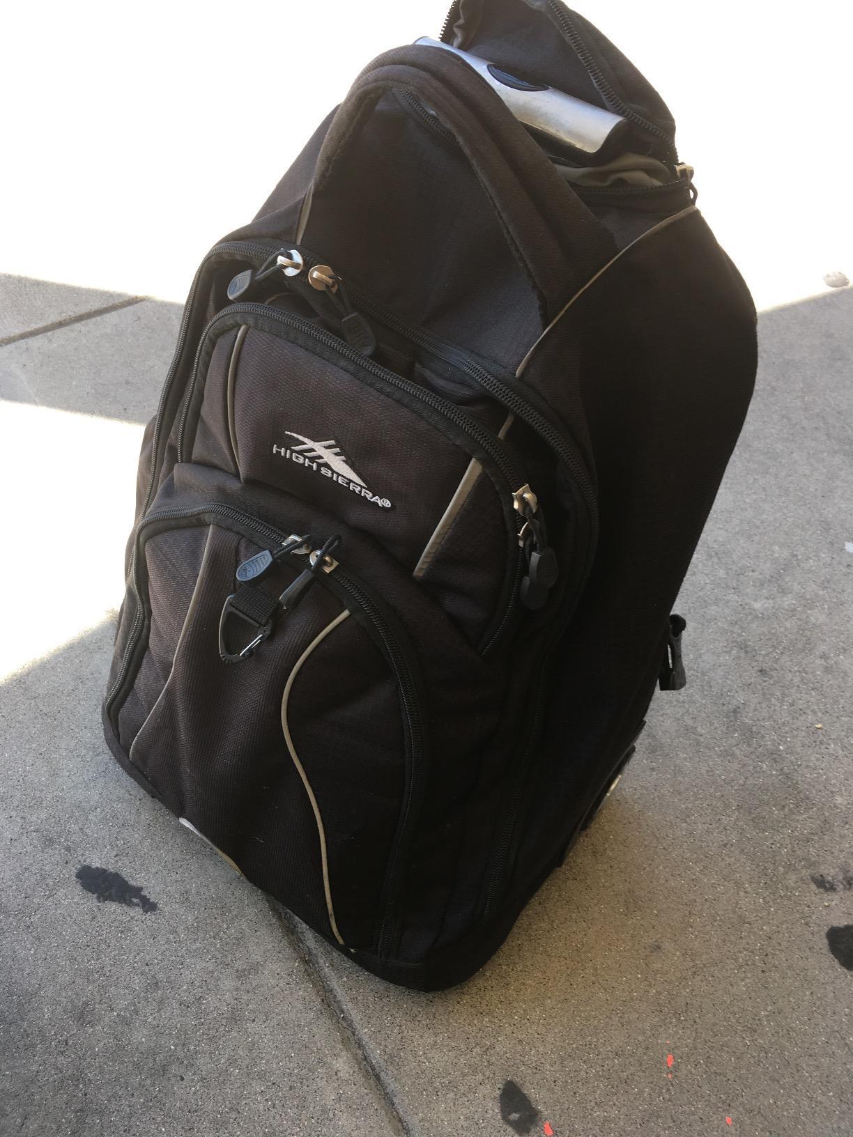 High Sierra Freewheel Wheeled Laptop Backpack, Black, 20.5 x 13.5 x 8-Inch customer photo 1