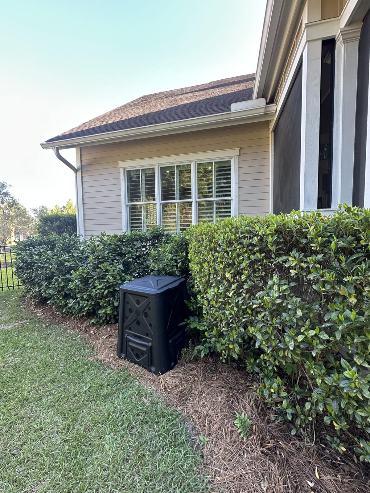 Redmon Outdoor Compost Bin with Lift Off Lid, 65 Gallon, Black | 4 Door Access Composting Bin Container for Kitchen Food Waste Recycling customer photo 1