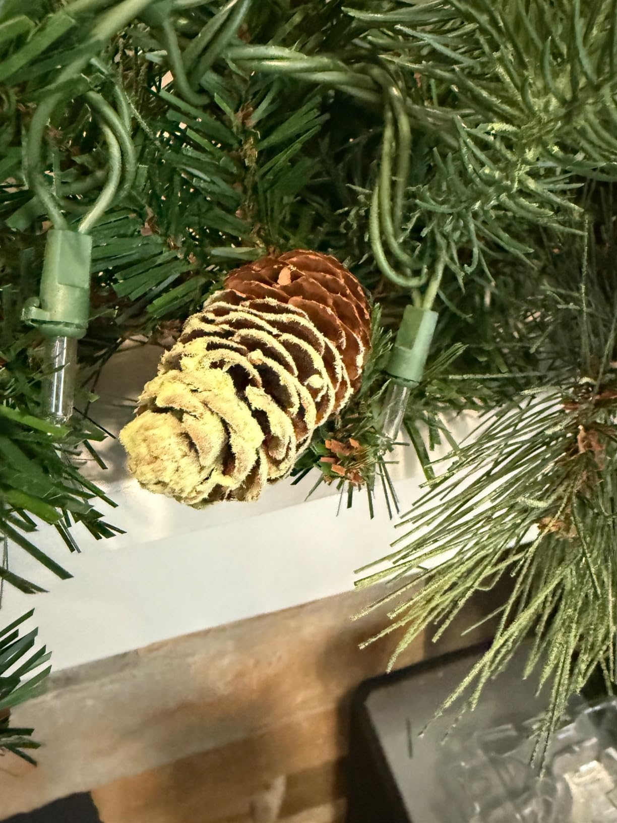 National Tree Company 9ft Pre-Lit Carolina Pine Christmas Garland customer photo 1