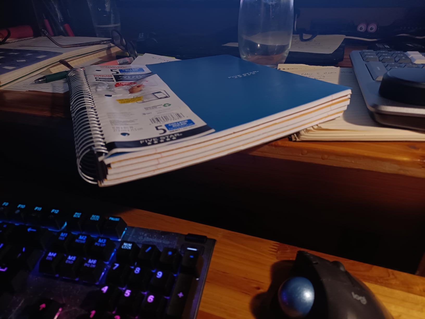 Five Star Spiral Notebook + Study App, 5 Subject, College Ruled Paper, 8-1/2