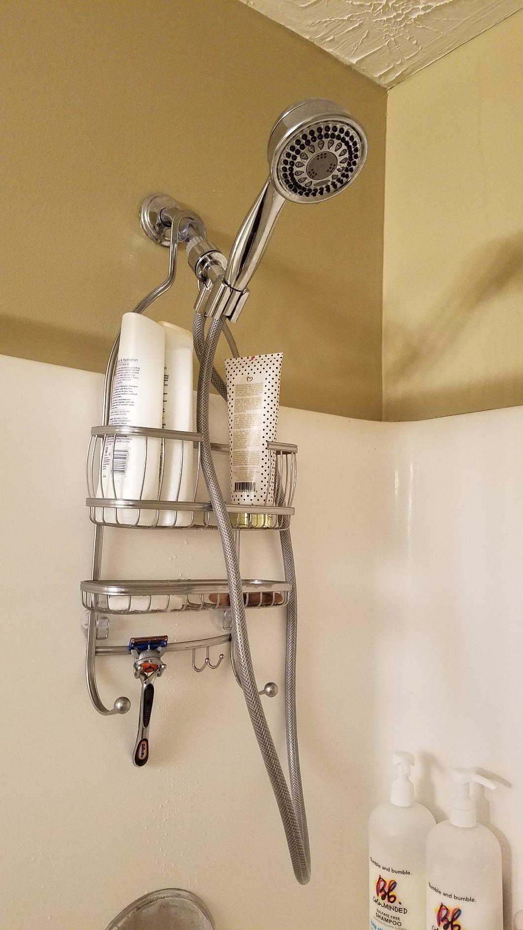 iDesign York Metal Wire Hanging Shower Caddy, Satin Silver customer photo 2