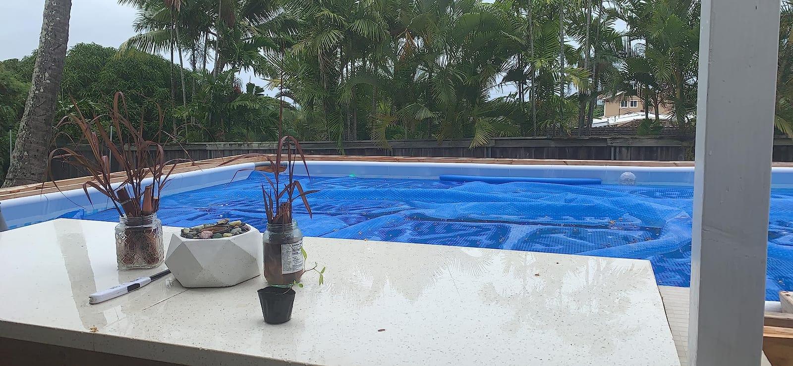 Blue Wave 16x32-ft Rectangle Solar Pool Cover 12-Mil Blue - Solar Cover for Above Ground Pool & Inground Pool, Thermal Bubble Blanket for Heat Retention & Reduced Evaporation customer photo 2