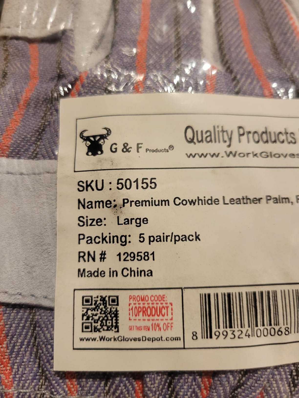 G & F Products Leather Work Gloves for Construction, Gardening and General Work customer photo 2