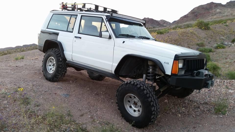 Bushwacker Jeep Flat Style Front & Rear Fender Flares | 4-Piece Set, Black, Textured Finish | 10922-07 | Fits 1984-2001 Jeep Cherokee customer photo 1