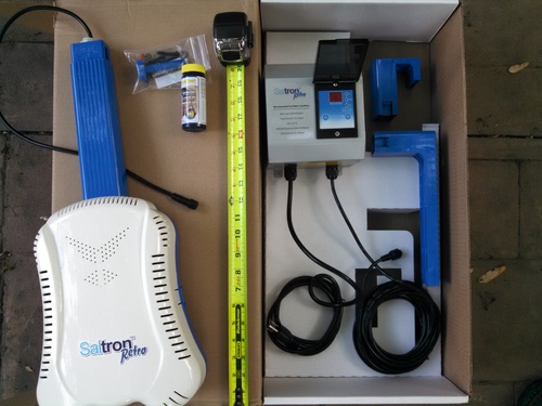 Solaxx Saltron Retro Salt Chlorine Generator | USA-Made | Above Ground Pool | Saltwater pool system for 20,000 gallons max, with built-in timer, self-cleaning operation, and effortless installation customer photo 2