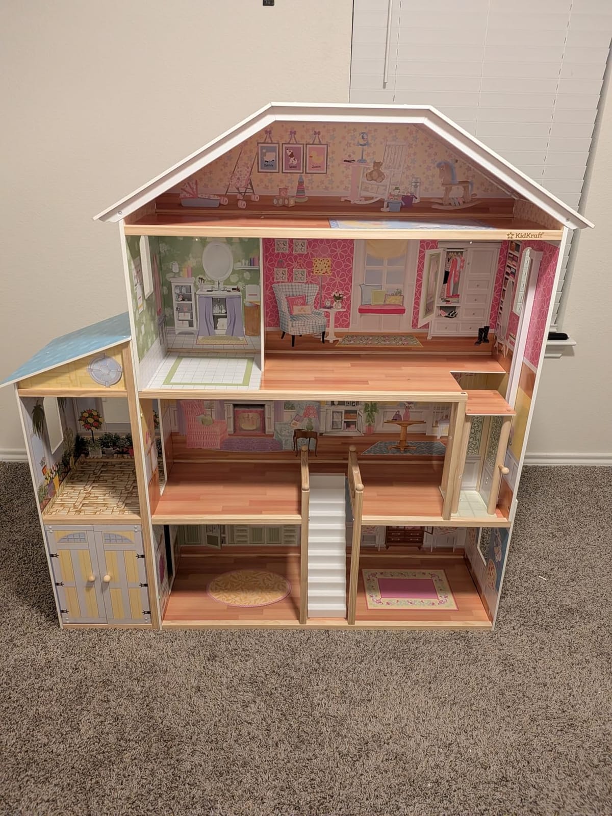 KidKraft Majestic Mansion Wooden Dollhouse with 34 Pieces, Working Elevator customer photo 2