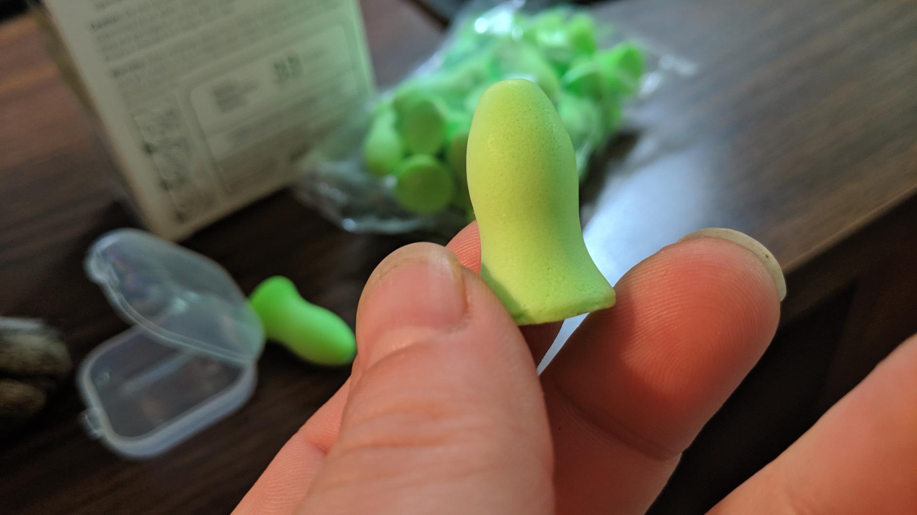 Flents Protechs Quiet Contour Foam Ear Plugs, NRR 33, 10 Pair, Green customer photo 1