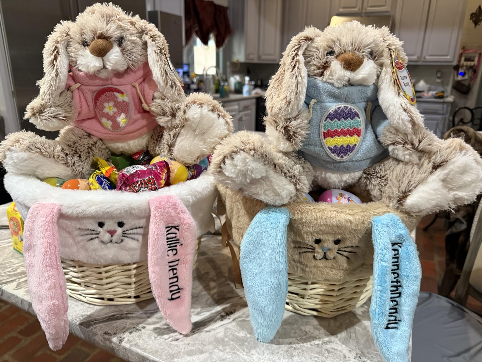 Melissa & Doug Burrow Bunny Stuffed Animal Plushie with Big Feet, Floppy Ears & Fluffy Tail, Adorable Pretend Play Toddler Toys for Girls & Boys 3+ customer photo 1