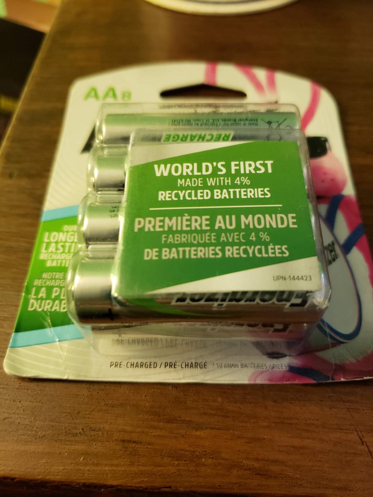 Energizer Power Plus Rechargeable AA Batteries (8 Pack), Double A Batteries customer photo 1