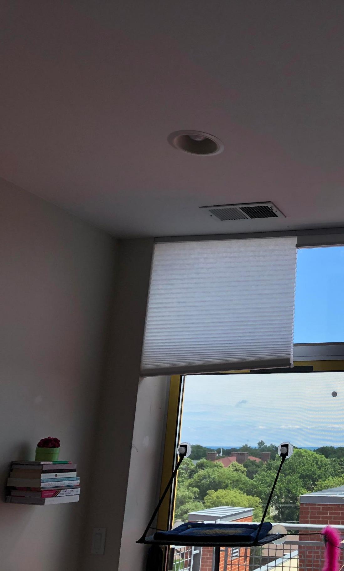 Arlo Blinds Single Cell Light Filtering Cordless Cellular Shades, Color: Pure White, Size: 35