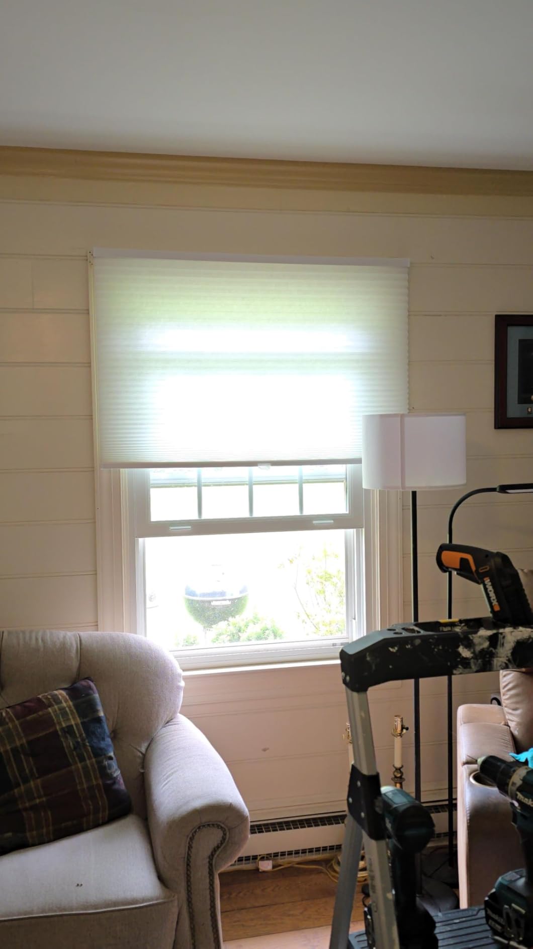 Arlo Blinds Single Cell Light Filtering Cordless Cellular Shades, Color: Pure White, Size: 35