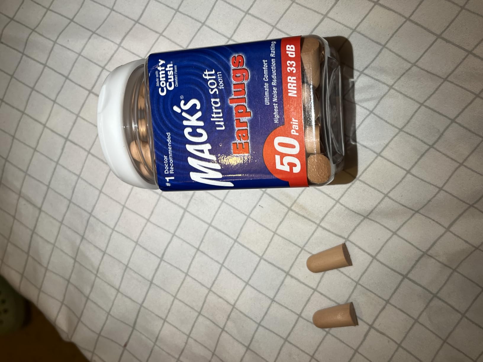 Mack's Ultra Soft Foam Earplugs, 50 Pair - 33dB Highest NRR | Made in USA customer photo 2