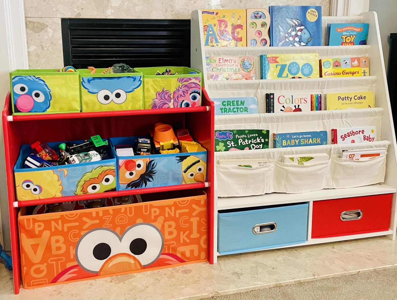 Sesame Street 6 Bin Design and Store Toy Organizer by Delta Children customer photo 2