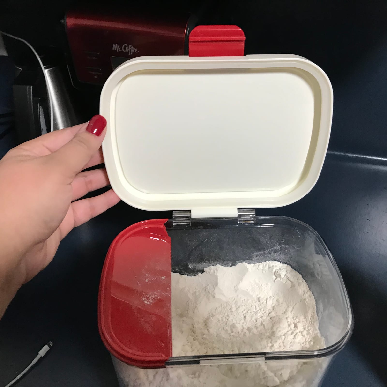 PrepSolutions Flour Keeper – Airtight Storage Container for Flour, Sugar & Dry Goods, 5 lb Capacity, BPA-Free, Easy Pour Design customer photo 2