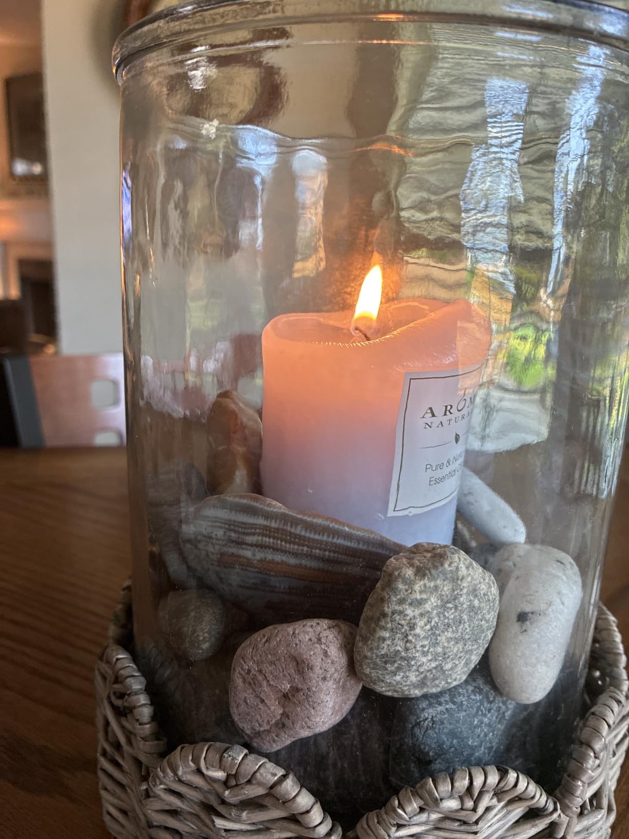 Aroma Naturals Essential Oil Scented Pillar Candle, Tranquility, 2.75 Inch X 5 Inch, Lavender, 1 Pound customer photo 2
