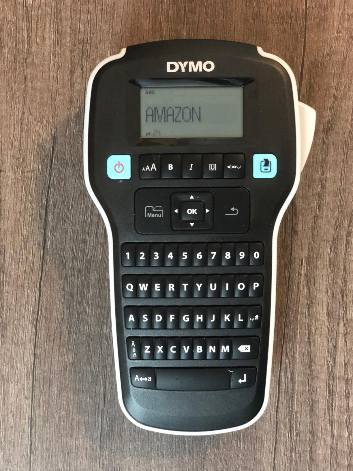 DYMO Label Maker LabelManager 160 Portable Label Maker, Easy-to-Use, One-Touch Smart Keys, QWERTY Keyboard, Large Display, for Home & Office Organization, Black customer photo 2