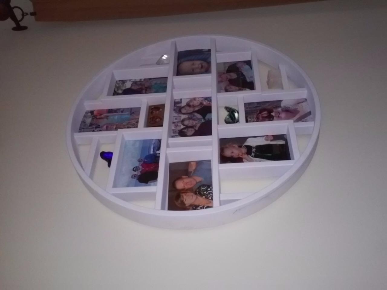 Umbra Luna Collage Picture Frame, Holds 9 4x6 Photos, 22-Inch, Black customer photo 1