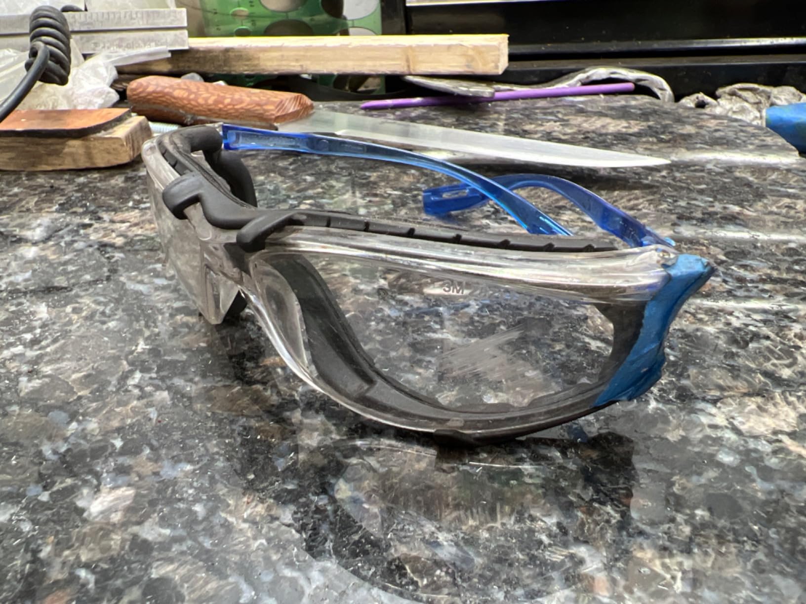 3M Safety Glasses, Virtua CCS, Anti-Fog Clear Lens, Blue Frame, ANSI Z87 customer photo 1
