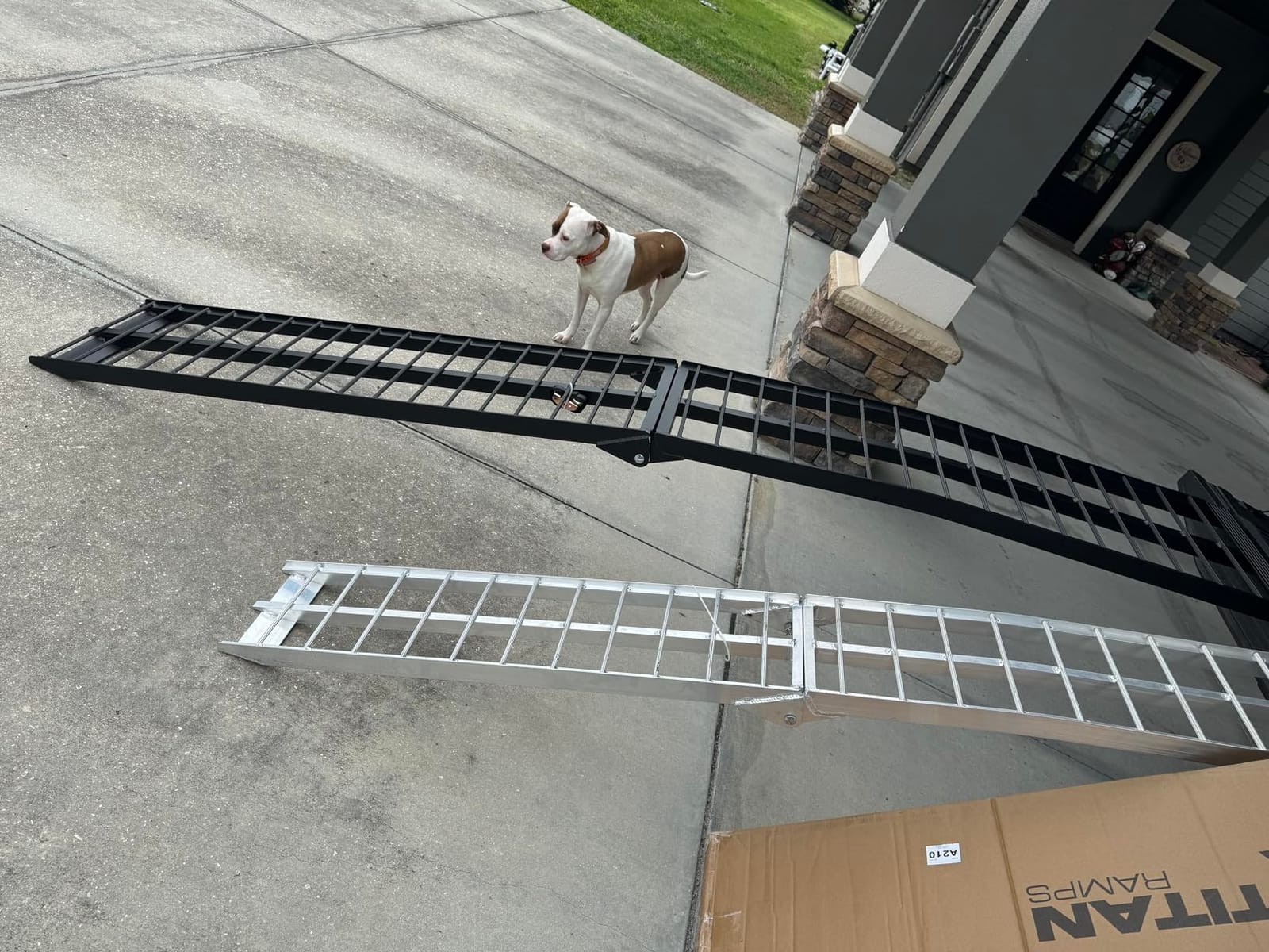 Titan Ramps Aluminum ATV Motorcycle Loading Ramps, 1,200 lb, 9 Ft, 2-Pack customer photo 1