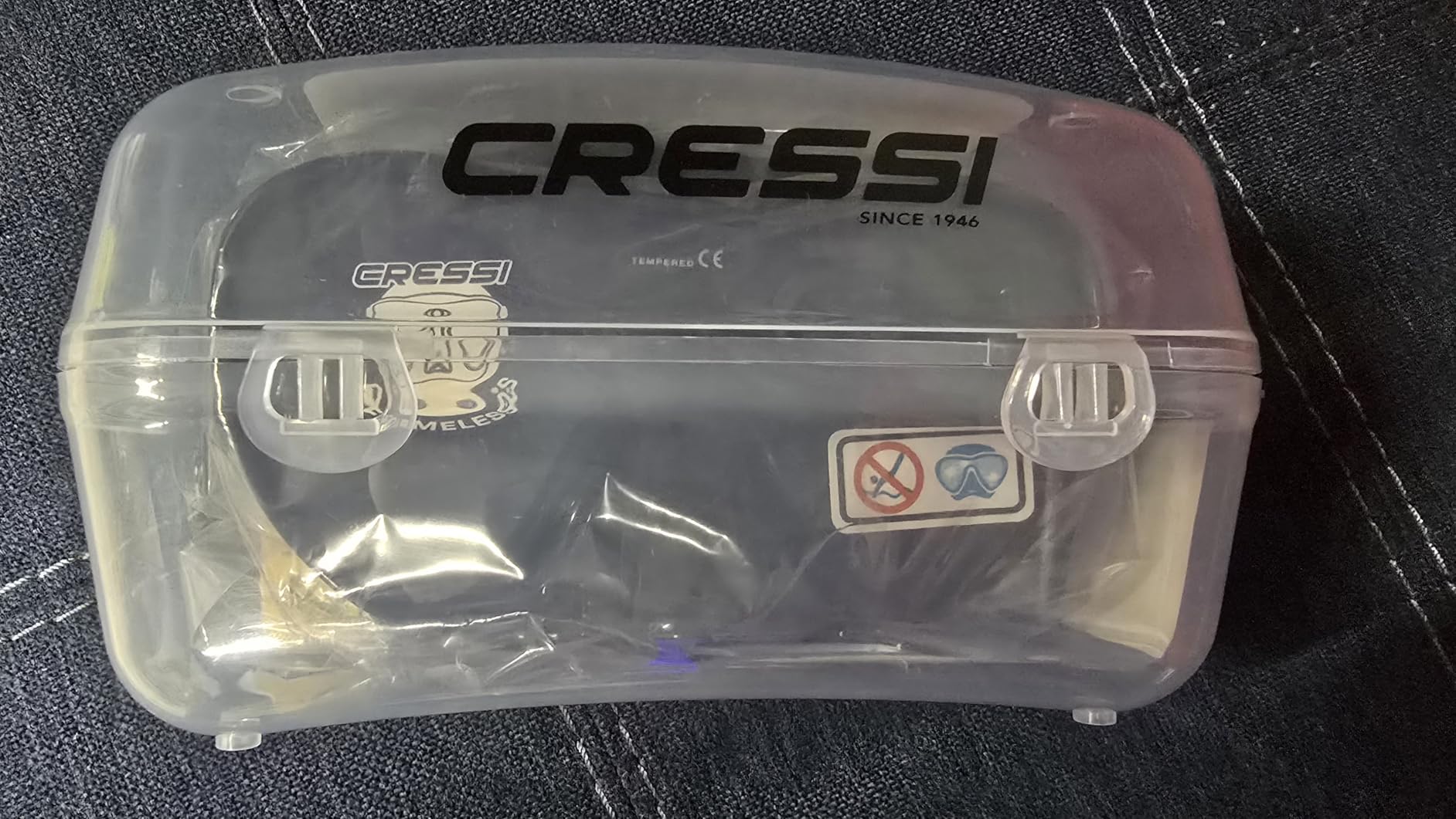 Cressi F1 Snorkel Mask, Scuba Mask, Frameless, for Adults, Folds Flat | Frameless for Open Underwater View, Folds Flat for Compact Storage, Dive Mask, Swim Mask, Scuba Diving Gear customer photo 2